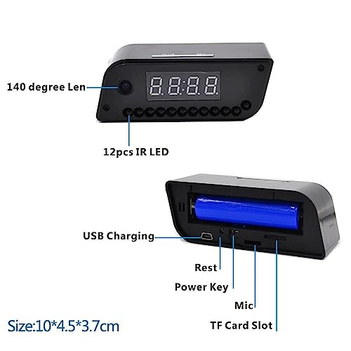 Image of DDLC Smart 4K HD Smart Table Clock Camera Home Security with Audio and Video Feature WiFi (Table Camera)