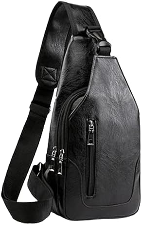 Clearance Leather Sling Bag Crossbody Backpack