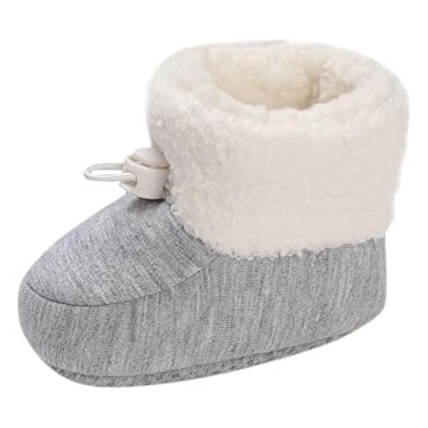 Momolaa Grey Winter Baby Booties Cover