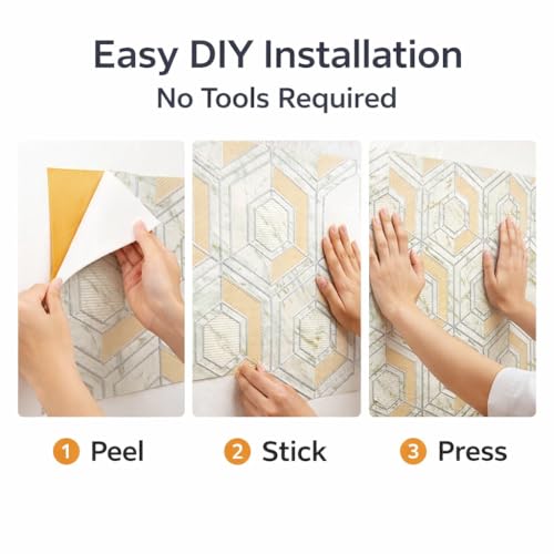 Image of Barebeauty 3D Wall Panel Wallpaper, Self Adhesive PE Foam Brick Sticker, Waterproof Wall Covering for Home Decor, 70 x 70 cm (Pack of 4, 21.08 Sq. Ft. Approx)