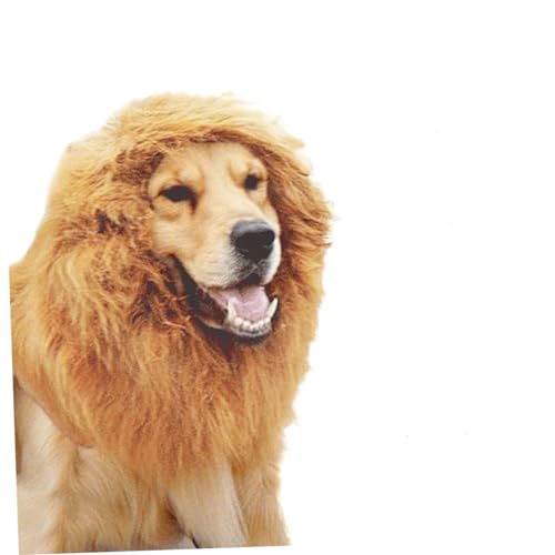 Disfraz León para perro con melena sintética Medium