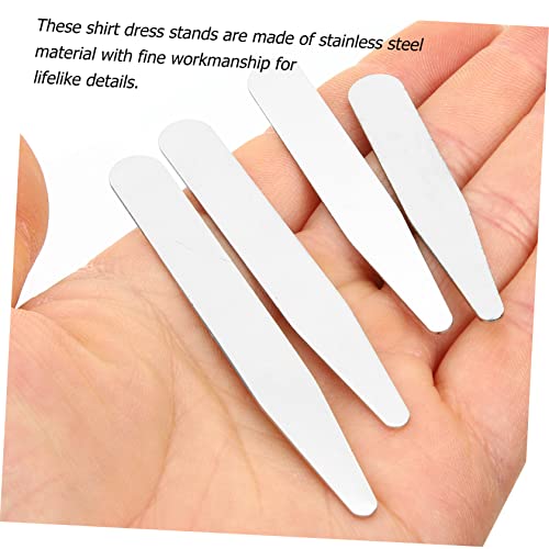 Varillas de Cuello Antiarrugas para Soporte de Camisa Firme en Acero Inoxidable y Acrílico 4