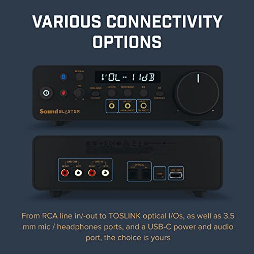 CREATIVE Sound Blaster X5 Externe hochauflösende Dual-DAC-USB-Soundkarte mit symmetrischem Xamp-Kopfhörer-Bi-Verstärker für Musikliebhaber