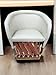 Equipal Furniture Chair Handmade By Equipales San Jose Rustic in White Color Traditional Mexican Style Ideal for your home, house, garden, office, equipal