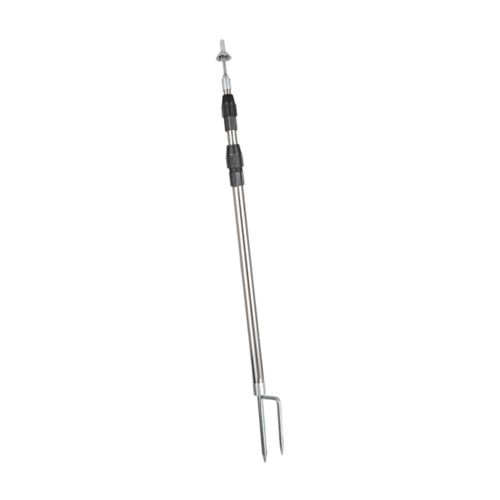 POGHYD Tent Tarp Poles Replacement Poles Heavy Duty Portable Stainless Steel Tent Pole Canopy Poles for Sports Backpacking Awning(1.5m)