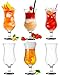 Platinux Cocktailgläser 400ml (max. 470ml) aus Glas Set (6-Teilig) Longdrinkgläser Partygläser Milkshake Glas Groß