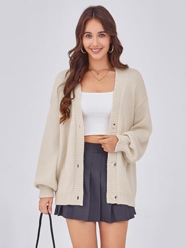 Arolina Cardigan Sweaters for Women Chunky Knit Long Sleeve Button Down Sweater 2025 Fall Trendy Oversized Jacket Coats4