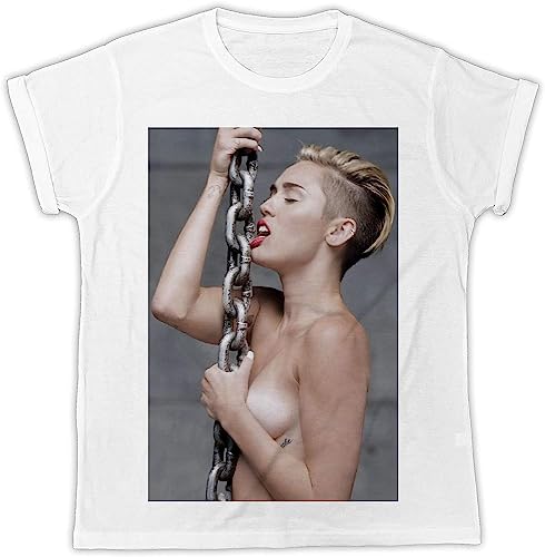 Photo de YUECCSHUN Miley Cyrus, Naked, Mens T Shirt, Designer, Summer Short Sleeve Manches Courtes(X-Large)