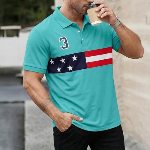 Image of Men's Polyster Stretchable Polo T-Shirts Half Sleeves Regular Fit T-Shirt for Everyday Wear