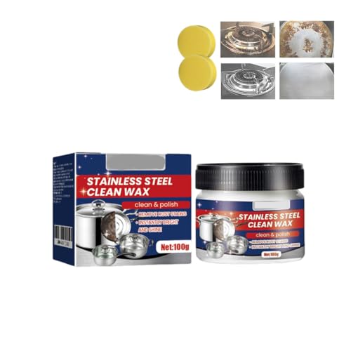 Pâte nettoyante pour ustensiles de cuisine en acier inoxydable, pâte nettoyante nanotechnologique magique pour casseroles et poêles (1PCS)