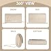 Imagen de ESYFOR Bolso de Mano para Mujer Beige con Cadena Desmontable