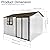 Dyncan Spacious Metal Garden Shed 10ft x 8ft Outdoor Storage Solution with Window, White and Coffee