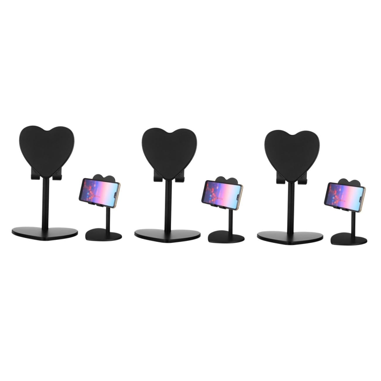 jojofuny Supporto Per Tablet Con Impugnatura Per Telefono Cellulare A Forma Di Cuore Da 3 Pezzi Ampia Di Utilizzo