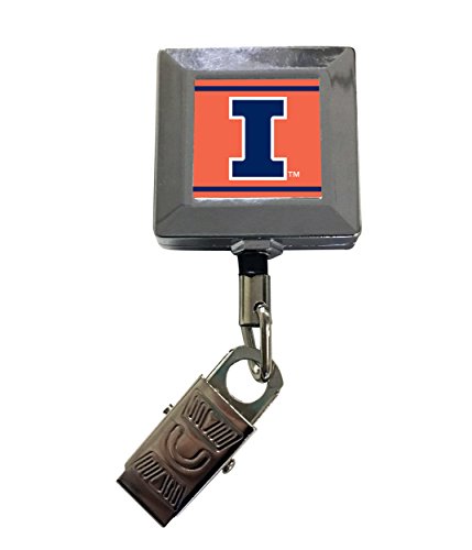 Illinois Fighting Illini 2-Pack Retractable Badge Holder Officially Licensed Collegiate Product