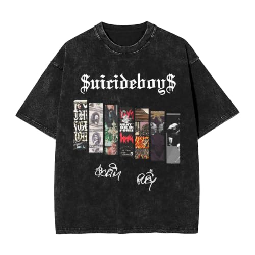 Suicideboyss 2026 Music Tour Mens Vintage Oversized Short Sleeve Round Neck T-Shirt Top Classic Tee Shirts Large