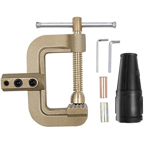 HITBOX Welding Ground Clamp Brass 0.75kg Full Cooper 400Amp High Standard Solid Brass Clamp for Industrial Use Cover