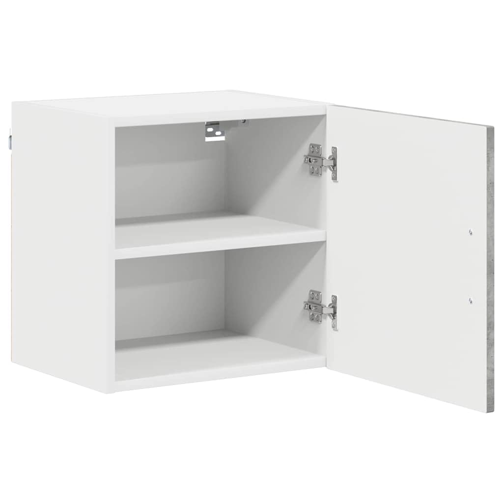 Kalmar Küchenschrank, Beton Grau, 40x31x40 cm, Holzwerkstoff, freistehendes Küchenmöbel, vielseitiger Stauraum für Kochutensilien, einfache Montage