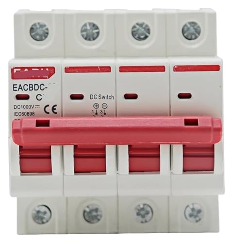 Disjoncteur solaire DC 1000V 3P 4P avec interrupteur anti surcharge efficace