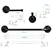 Diwhy Industrial Pipe Bathroom Hardware Fixture Set by Pipe Decor 3 Piece Kit Includes Robe Hook 18 Inch Towel Bar and Toilet Paper Holder Heavy Duty DIY Style Modern Chic Electroplated Black Finish