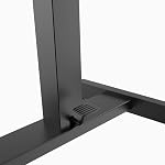 Desky Zero Manual Sit Stand Desk - Hand-Crank Height Adjustable Desk with Steel Frame, Smooth Manual Lift, Eco-Friendly Desktop, Ergonomic for Home or Office - White