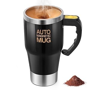 WEEKSUN Self Stirring Mug, Self Stirring Coffee Mug, Auto Magnetic Coffee Mug 14.2oz, Electric Mixer Mug for Coffee/Milk/Protein Powder