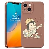 JOYLAND Cute Penguin Phone Case Compatible with iPhone 13, New Full Cover Camera Protection Case, Slim Fit Soft Material Anti-Drop Case for Girls and Boys, 6.1 Inch