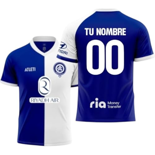 Atletico DE Madrid Camiseta Personalizable Segunda Equipación Temporada 2023 2024 Réplica Oficial   Tallas Adulto (XXL)