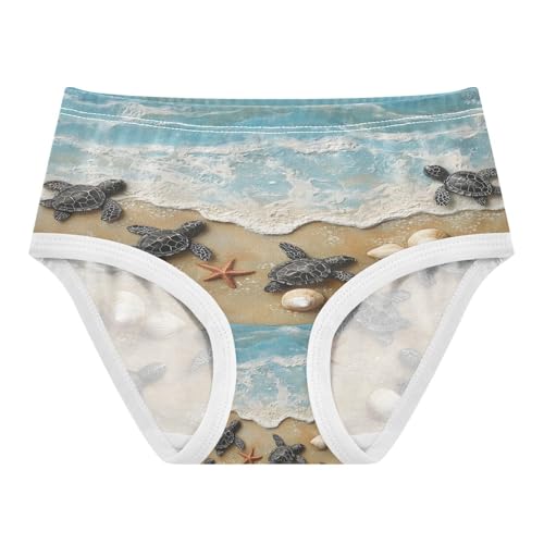 Beach Sea Turtles Starfish Shell Toddler Girls's Underwear 2T 202b8919