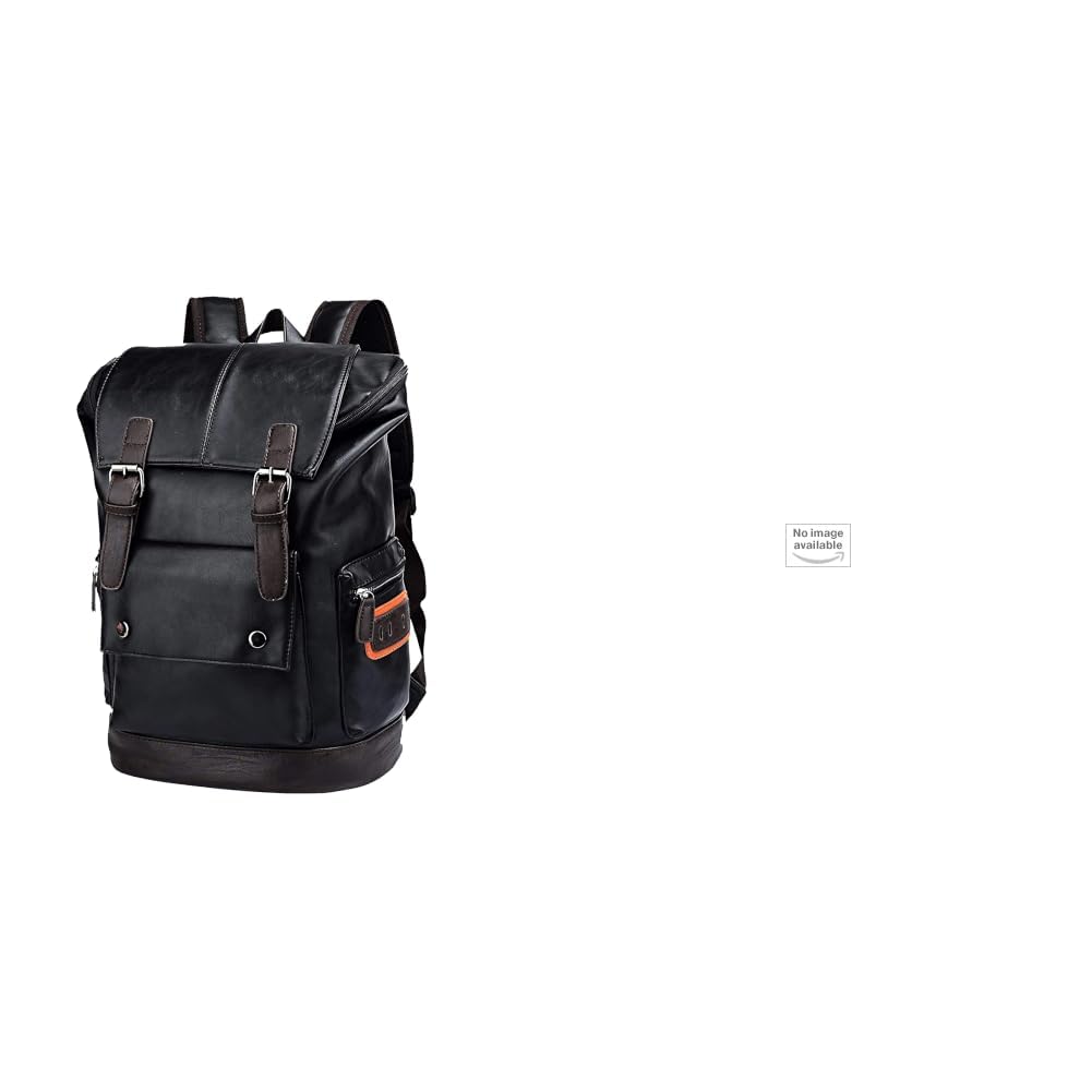 fur jaden Black Leatherette Anti Theft Casual Laptop Backpack with 15.6 Inch Laptop Pocket + Faux Leather Cross Body Travel Office Business and College Messenger One Side Shoulder Bag for-picture-23