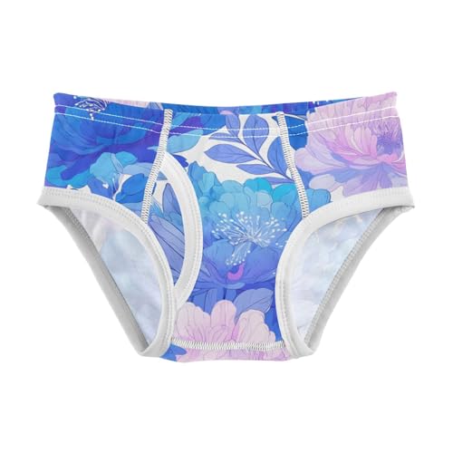 KLL Abstract Floral Pattern Flowers Boys Toddler Comfort Nighttime Underwear Breathable Children Panties
