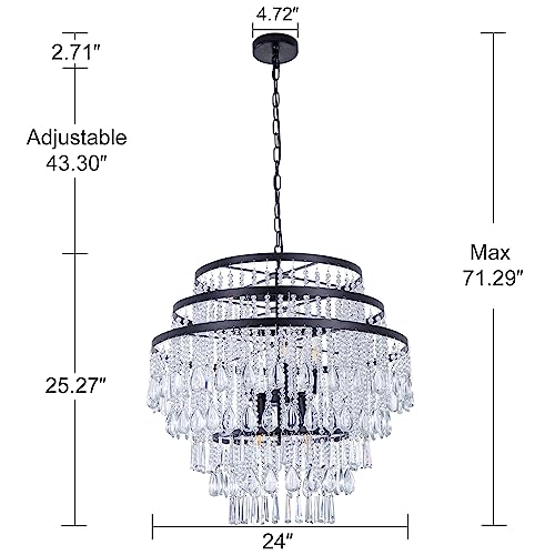 Wellmet-Black-Crystal-Chandelier-8-Light-Luxury-Crystal-Chandelier-Mediterranean-Pendant-Light-for-Dining-Room-Bedroom-Living-Room-Kitchen-Foyer-Hallway-Entryway-24D
