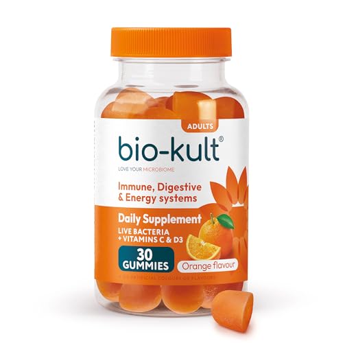 Bio-Kult 3in1 Gut Health Gummies for Adults | 2B CFU + Multivitamins | Orange Flavour | 30 Probiotic Gummies