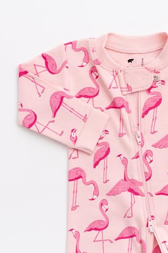 Image of MONICA + ANDY One Piece Baby Pajamas, 100% Organic Baby Clothes for Girls and Boys, Sizes For Newborn and Infant