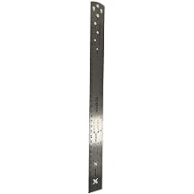 Spoke Measuring Ruler 34 cm Stainless Steel Precision Tool for Bicycle Spoke Length Gauge for Wheel Assembly and Maintenance Silver