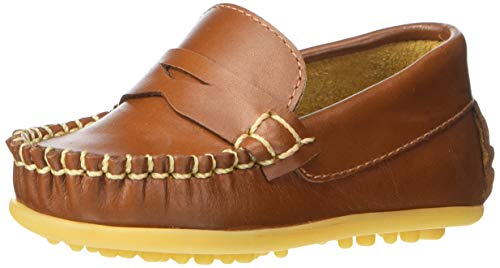 Elephantito Boys' European Driving Style Loafer, Natural #TOP15