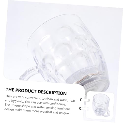 Cabilock 2 Peças Copo De Cerveja Luminescente Copo De Bebida Brilhante Copo De Bebida Iluminado Copo