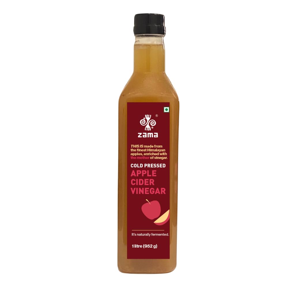 Zama Organics Apple Cider Vinegar 1L | Raw, Unfiltered with Mother | Himalayan Apples | Natural Health Boost (B0DCJMDBP7) Amazon Price History, Amazon Price Tracker