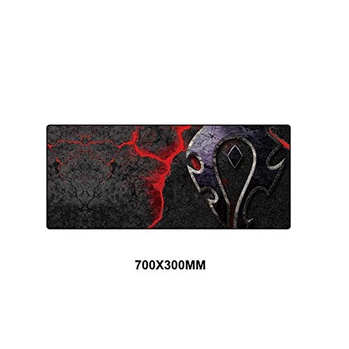 Preisvergleich Produktbild FFDDZJJ World of Warcraft Gaming Mauspad Geschwindigkeit Sperrkante Große Naturkautschuk wasserdichte Spiel Schreibtisch Mousepad Matte für Dota LOL Gaming MSSJ-BZ007