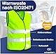 4X Stück Warnwesten Auto gelb 2026 gemäß ISO20471 - PKW & LKW Sicherheitswesten für Sicherheit im StVO - Autozubehör