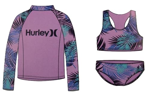 Hurley Little Girls 3pc Swimsuit Set
