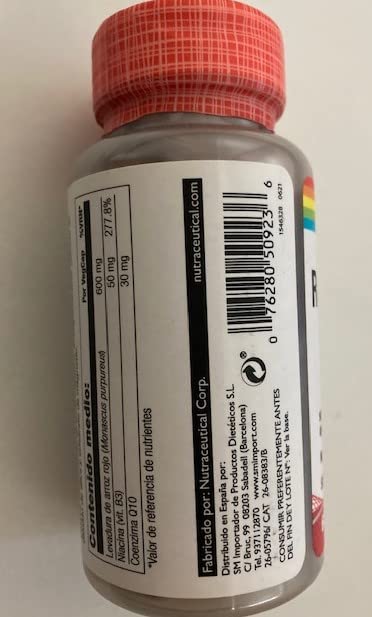 Red Yeast Rice Plus Q10-60 vegcaps (Pack 3 u.)