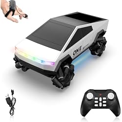 EversaleT Gesture Sensing RC Stunt Car Toys for 6-12 Years Old Boys Girls, 1/28 Scale 4WD RC Drift Car, 2.4Ghz RC Cars, Seven Light Modes Hand Controlled 360°Rotating Cool Birthday Gifts for Kids