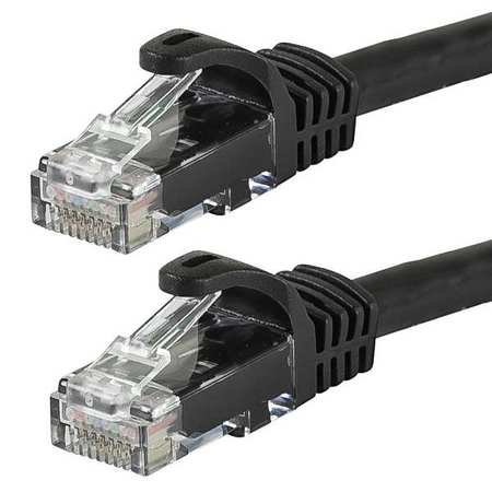 Cable Ethernet Cat 6 Negro 7 ft miniatura 1