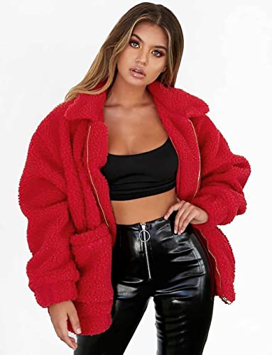 image for PRETTYGARDEN Women's Fashion Winter Coats Sherpa Fleece Faux Fur Shear