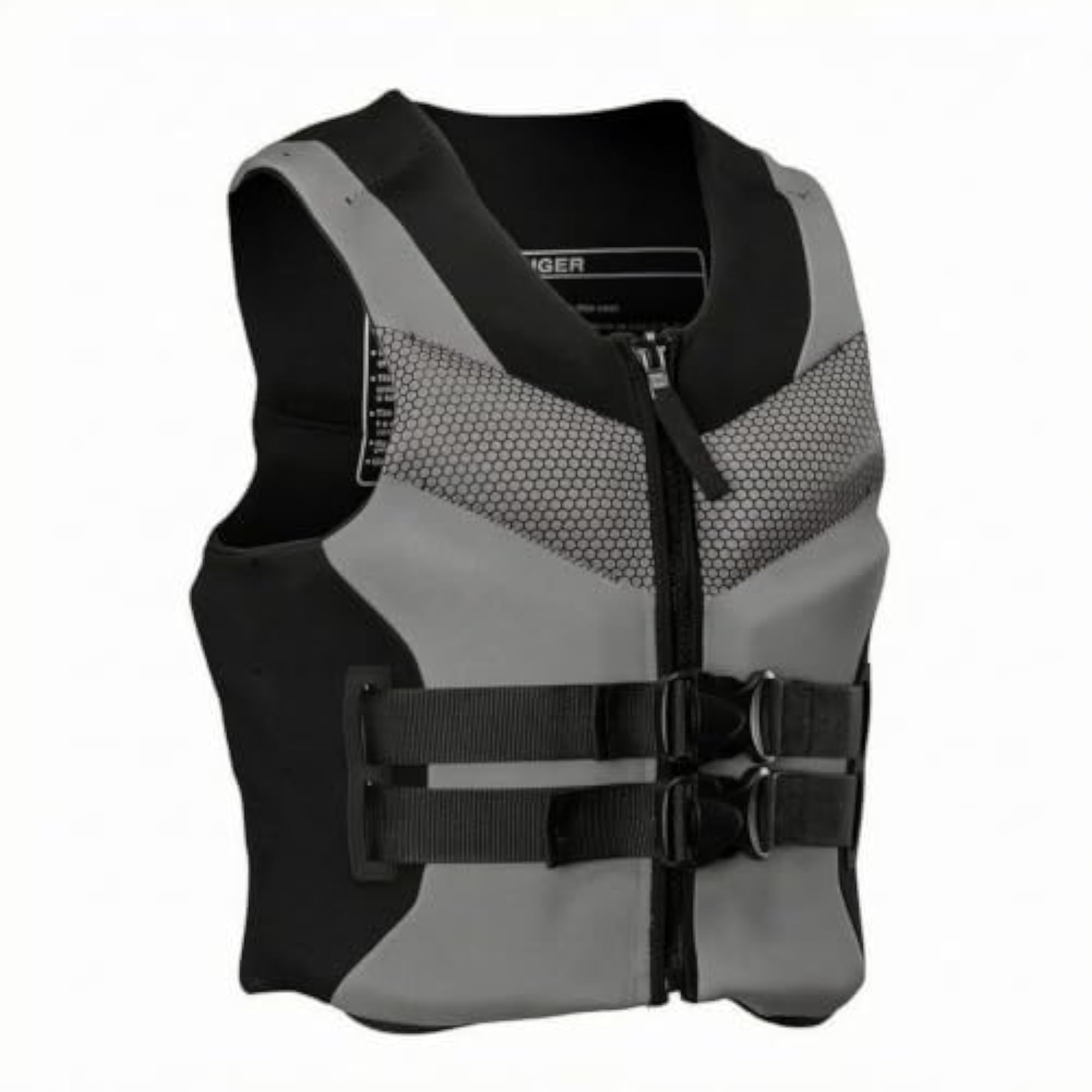 Adjustable Straps Adult Life Jacket with Zippered Sleeves