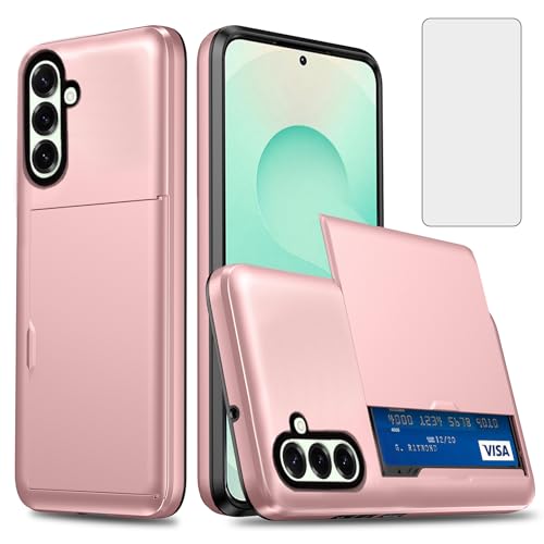 Étui de téléphone pour S25 Plus Asuwish antichoc élégant couleur or rose