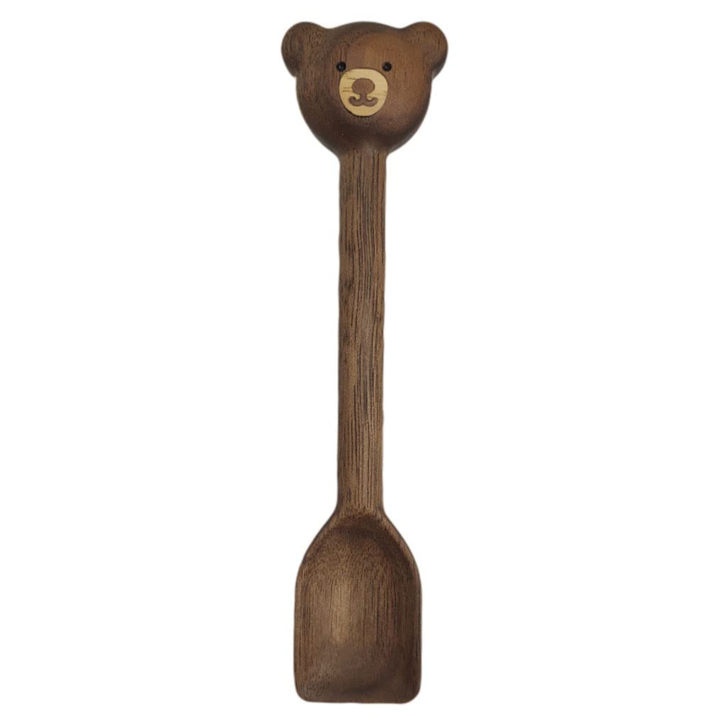 Xinsheinelry Cartoon Japan Spoon Kitchen Accessories Bear Cutlery Wooden Spoon Tableware Coffee Spoons Wooden for Coffee for Tea