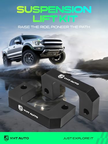 Image of YHTAUTO 1.5 Inch Front Leveling Lift Kit for Chevrolet, GMC | Compatible with 2007-2024 Silverado 1500 & Sierra & Tahoe, RWD /4WD | Raise the Front By 1.5 Inch, w /Hardware Kit, Set of 2