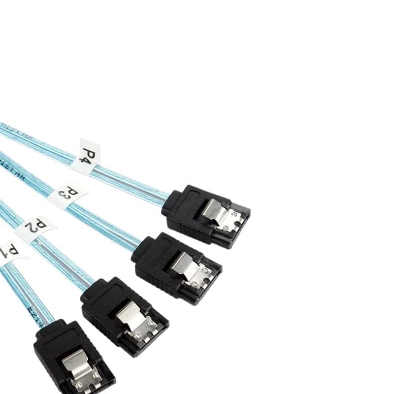Cable S*A*S SATA SFF-8087 a 4 SATA 12Gbps 50cm miniatura 4
