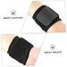 DEARMAMY 2Pcs Wrist Compression Wraps Black Wrist Support for Fitness Weightlifting Lightweight Hand Brace for Relief All Day Comfort Stabilization
